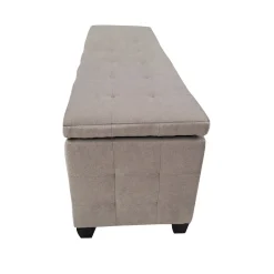 PANCA CONTENITORE CM 138X42 H. 46 IN TESSUTO TORTORA: vendita online PANCA CONTENITORE CM 138X42 H. 46 IN TESSUTO TORTORA in offerta