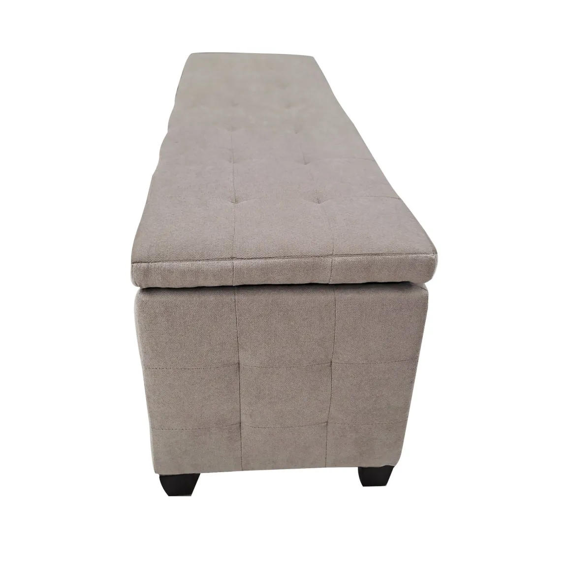 PANCA CONTENITORE CM 138X42 H. 46 IN TESSUTO TORTORA: vendita online PANCA CONTENITORE CM 138X42 H. 46 IN TESSUTO TORTORA in offerta