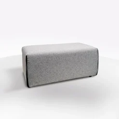 PANCA IMBOTTITA CM 98X42 H. 45 IN TESSUTO GRIGIO CHIARO: vendita online PANCA IMBOTTITA CM 98X42 H. 45 IN TESSUTO GRIGIO CHIARO in offerta