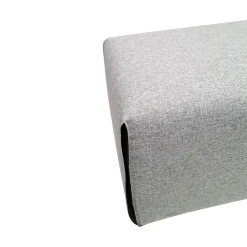 PANCA IMBOTTITA CM 98X42 H. 45 IN TESSUTO GRIGIO CHIARO: vendita online PANCA IMBOTTITA CM 98X42 H. 45 IN TESSUTO GRIGIO CHIARO in offerta
