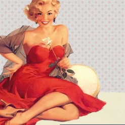 PANNELLO GRAFICA ROSSO MARILYN 50X50CM: vendita online PANNELLO GRAFICA ROSSO MARILYN 50X50CM in offerta