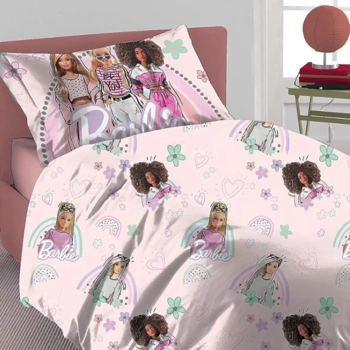 PARURE COPRIPIUMINO 1P CM 155X200 BARBIE : vendita online PARURE COPRIPIUMINO 1P CM 155X200 BARBIE in offerta