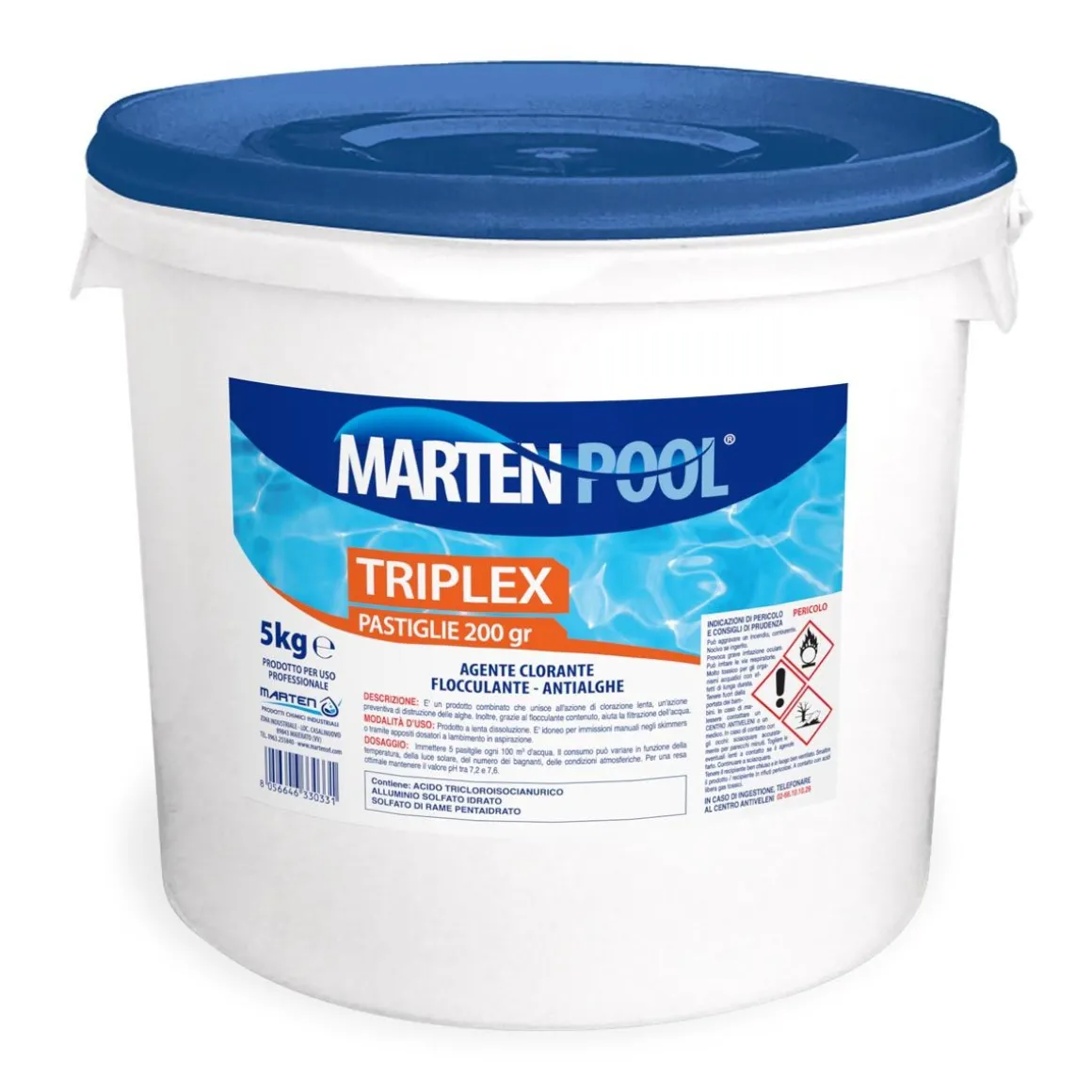 Pastiglie cloro per pulizia: triplex pastiglie 5kg
