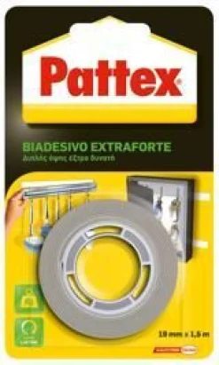 PATTEX BIADESIVO EXTRAFORTE 19mm X 1,5mt: vendita online PATTEX BIADESIVO EXTRAFORTE 19mm X 1,5mt in offerta