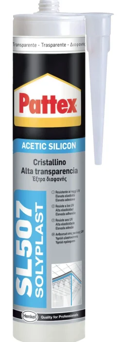 PATTEX SILICONE SL507 CRISTALLINO 300ml: vendita online PATTEX SILICONE SL507 CRISTALLINO 300ml in offerta