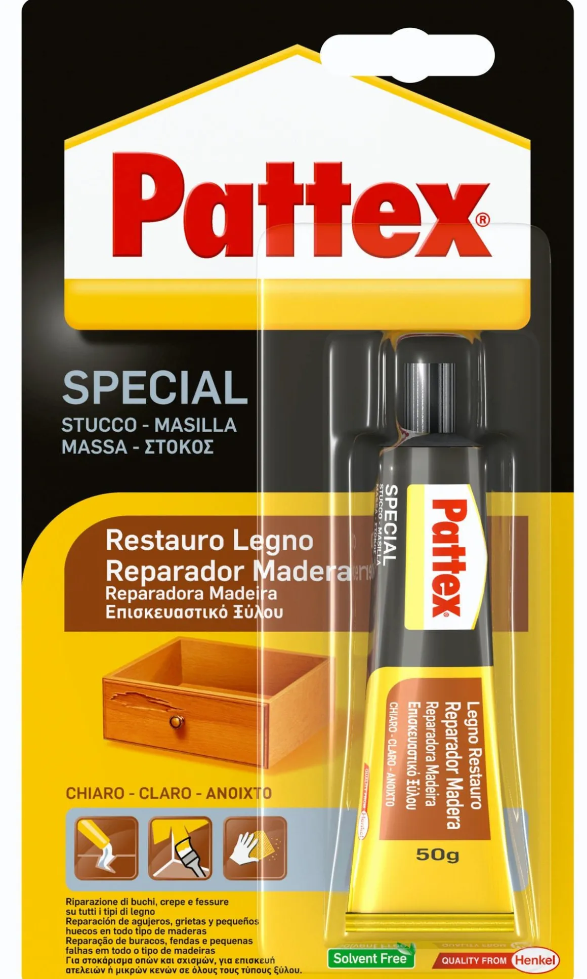 PATTEX SPECIAL RESTAURO LEGNO CHIARO 50gr: vendita online PATTEX SPECIAL RESTAURO LEGNO CHIARO 50gr in offerta