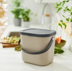 PATTUMIERA ALBULA CAPPUCCINO 23.5X20X20.8CM 6LT : vendita online PATTUMIERA ALBULA CAPPUCCINO 23.5X20X20.8CM 6LT in offerta