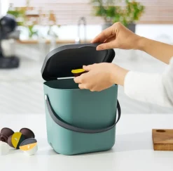 PATTUMIERA ALBULA VERDE SCURO 23.5X20X20.8CM 6LT : vendita online PATTUMIERA ALBULA VERDE SCURO 23.5X20X20.8CM 6LT in offerta