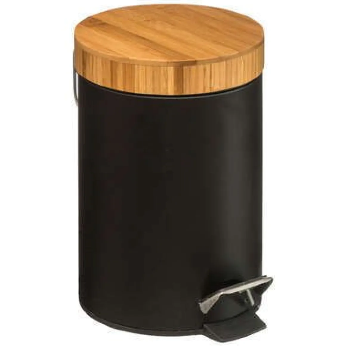 PATTUMIERA BAGNO 3LT NERO E NATURALE