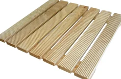 PEDANA DOCCIA CM 60X60 IN LARICE NATURALE