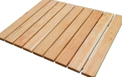 PEDANA DOCCIA CM 55X68 IN LARICE NATURALE