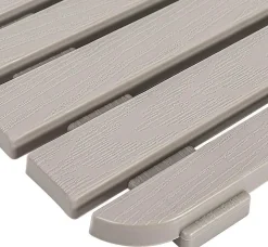 PEDANA DOCCIA WOODY CM 50X80 IN POLIPROPILENE TORTORA