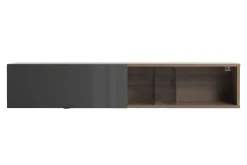 PENSILE MOD. INFINITO CM 178.4X31.5 H.33.8 NOCE BRERA E GRIGIO TITANIO LUCIDO: vendita online PENSILE MOD. INFINITO CM 178.4X31.5 H.33.8 NOCE BRERA E GRIGIO TITANIO LUCIDO in offerta