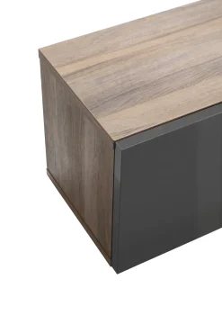 PENSILE MOD. INFINITO CM 178.4X31.5 H.33.8 NOCE BRERA E GRIGIO TITANIO LUCIDO: vendita online PENSILE MOD. INFINITO CM 178.4X31.5 H.33.8 NOCE BRERA E GRIGIO TITANIO LUCIDO in offerta