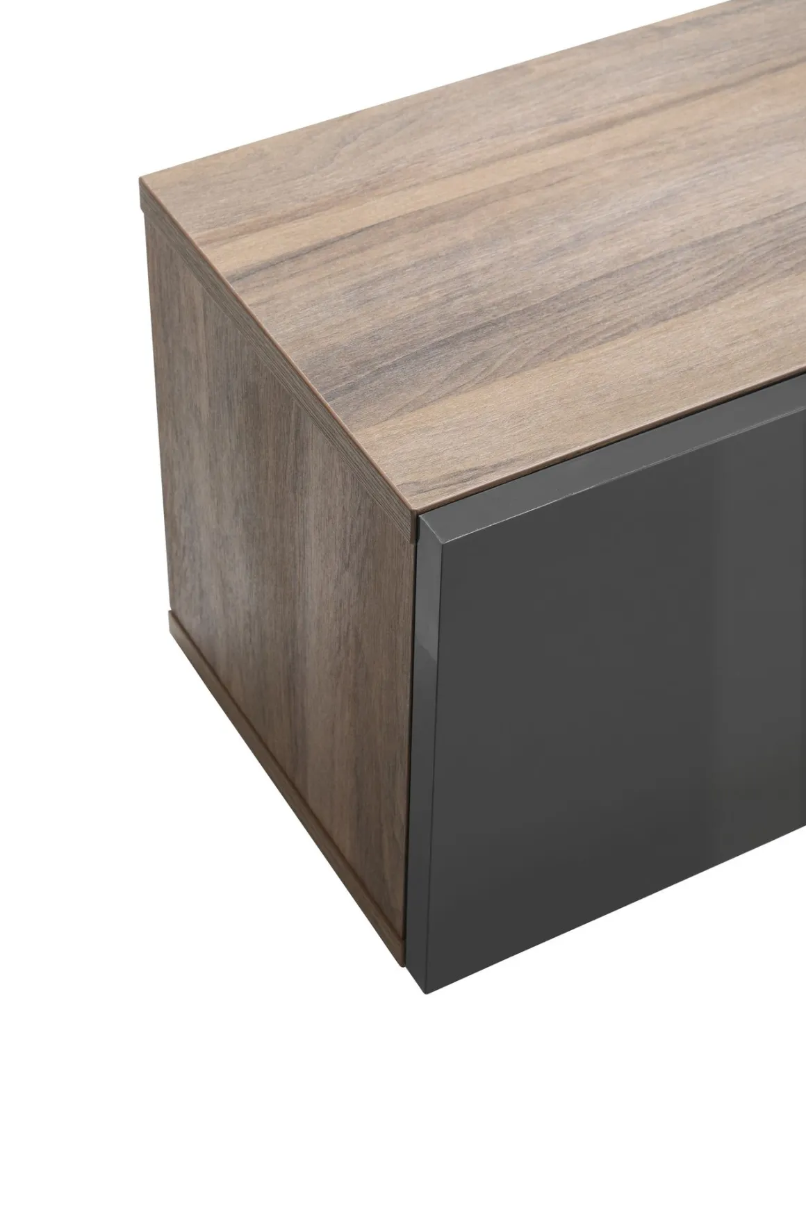 PENSILE MOD. INFINITO CM 178.4X31.5 H.33.8 NOCE BRERA E GRIGIO TITANIO LUCIDO: vendita online PENSILE MOD. INFINITO CM 178.4X31.5 H.33.8 NOCE BRERA E GRIGIO TITANIO LUCIDO in offerta