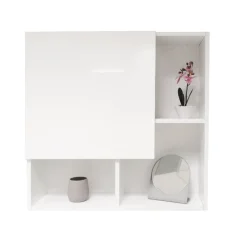 PENSILE MOD. LINEA AURA CM 71X22 H. 71 BIANCO LUCIDO