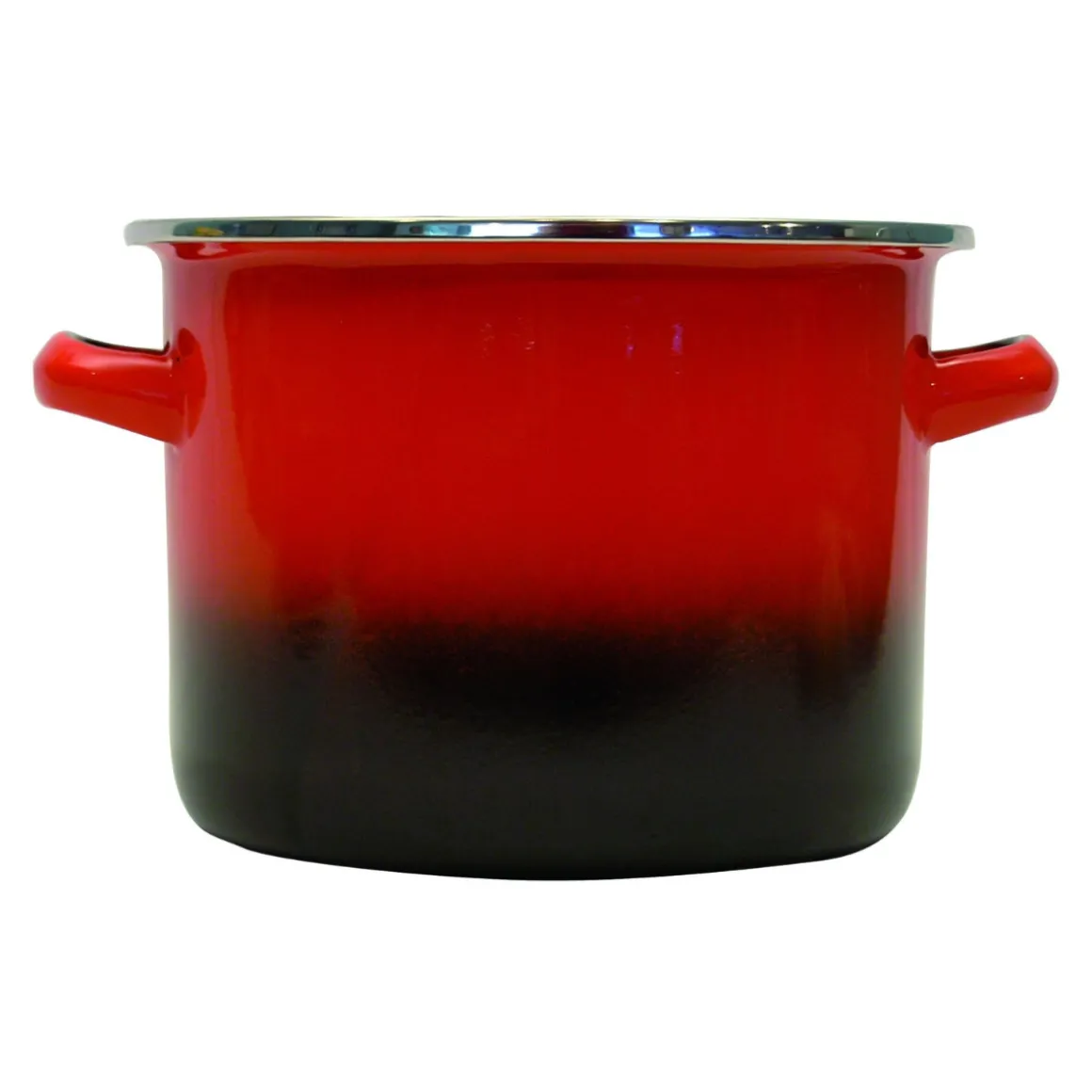 PENTOLA ALTA 2 MANICI LINEA SFUMATO ROSSO DIAM.22CM
