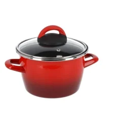 PENTOLA SFUMATO ROSSO DIAMETRO 16CM