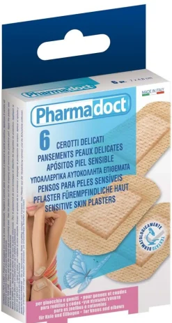 PHARMADOCT 6 CEROTTI GOMITO/GINOCCHIA IN TNT: vendita online PHARMADOCT 6 CEROTTI GOMITO/GINOCCHIA IN TNT in offerta