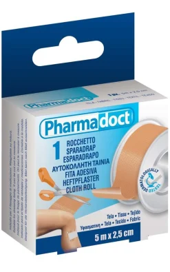 PHARMADOCT 5MX2.5CM ROCCHETTO IN TELA: vendita online PHARMADOCT 5MX2.5CM ROCCHETTO IN TELA in offerta