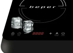 PIANO COTTURA A INDUZIONE DUE FUOCHI IN VETRO TEMPERATO 3500W NERO