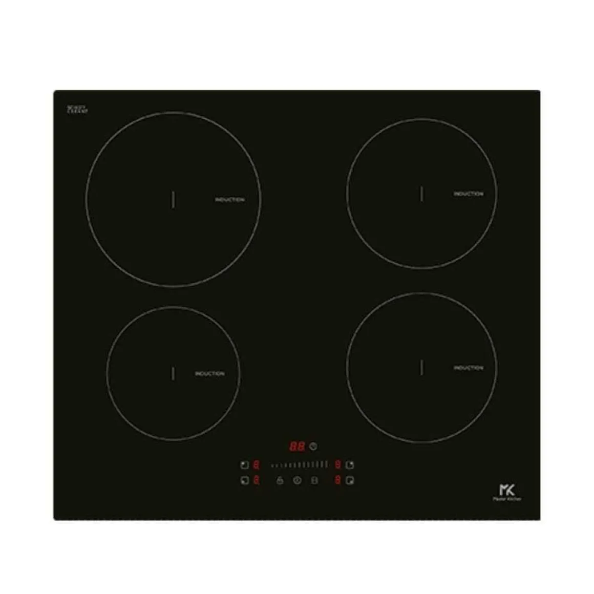 PIANO COTTURA INDUZIONE MASTER KITCHEN AD INCASSO CM 60 MKHI604BK NERO