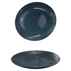 PIATTO DESSERT IN CERAMICA ALTERNATIVE VINTAGE DIAM. 2CM BLU
