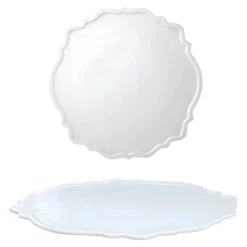 PIATTO DESSERT IN PORCELLANA LINEA ARYA DIAM. 30.5CM BIANCO