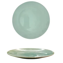 PIATTO DESSERT MONOCOLORE IN CERAMICA DIAM. 20CM TURCHESE