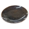 PIATTO DESSERT PORCELLANA ACTIVE REACTIVE DIAM. 15CM MARRONE
