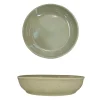 PIATTO FONDO IN CERAMICA LINEA FONT DIAM. 22CM SALVIA