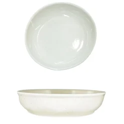 PIATTO FONDO IN CERAMICA LINEA FONT DIAM. 22CM BEIGE