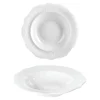 PIATTO FONDO IN PORCELLANA LINEA ALICE DIAM. 23CM BIANCO