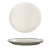 PIATTO FRUTTA/DESSERT IN CERAMICA LINEA FONT DIAM. 21CM BEIGE