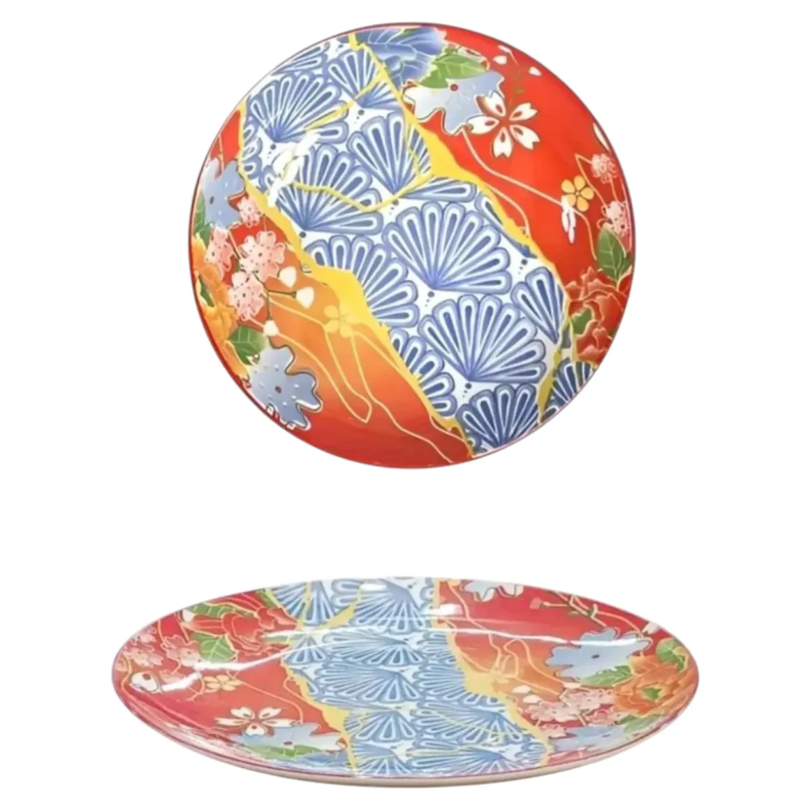 PIATTO FRUTTA/DESSERT IN PORCELLANA LINEA JAPAN II DIAM. 21CM MULTICOLORE