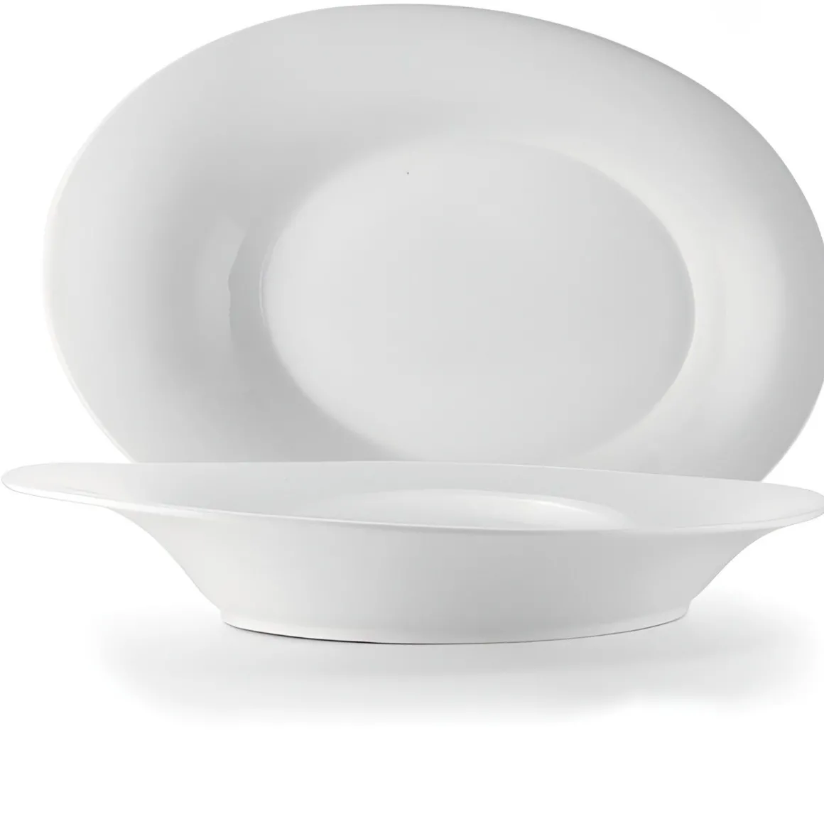 PIATTO OVALE FONDO PORCELLANA CARLOTTA/RAMADA 11.5X8CM BIANCO