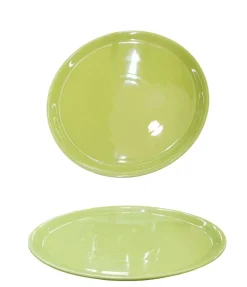 PIATTO PER PIZZA IN PORCELLANA LINEA NAPOLI DIAM. 31CM VERDE
