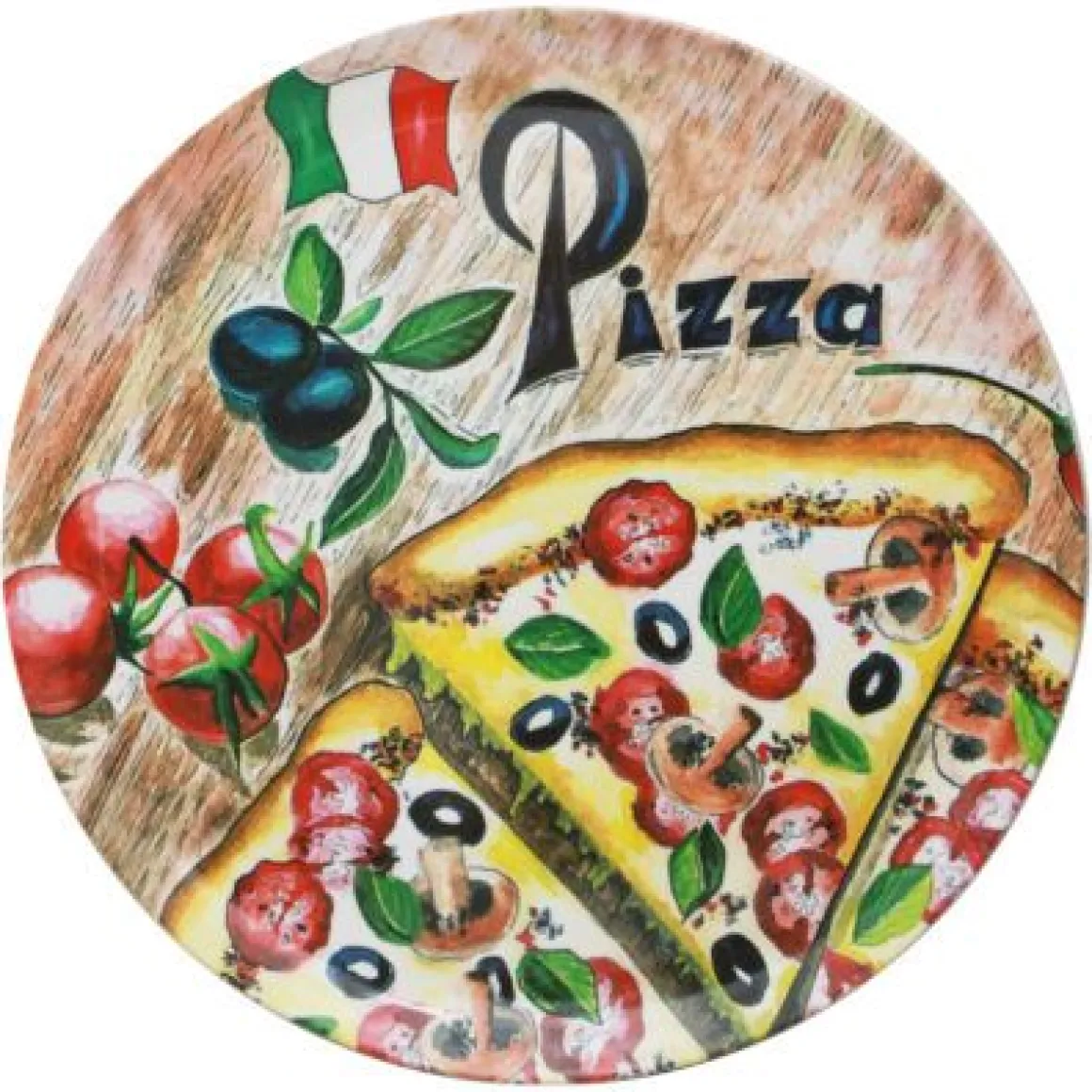 PIATTO PER PIZZA POLO IN MELAMINA DIAM. 33CM ASSORTITO