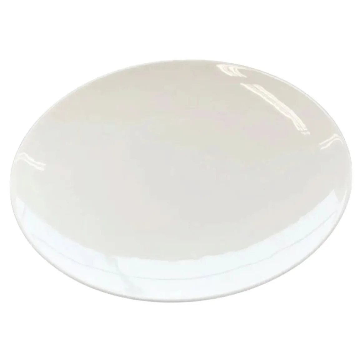 PIATTO PIANO IN PORCELLANA ACTIVE WHITE DIAM. 20CM BIANCO