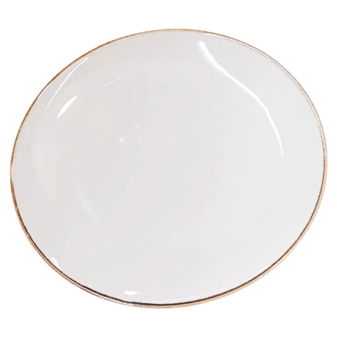 PIATTO PIANO IN PORCELLANA LINEA ACTIVE RING DIAM. 28CM BIANCO