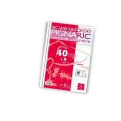 PIGNA - CONFEZIONE 40 FOGLI RICAMBI RINFORZATI A4 RIGHE : vendita online PIGNA - CONFEZIONE 40 FOGLI RICAMBI RINFORZATI A4 RIGHE in offerta