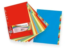 PIGNA - SET 20 SEPARATORI RUBRICATI ASSORTITO: vendita online PIGNA - SET 20 SEPARATORI RUBRICATI ASSORTITO in offerta