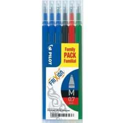 PILOT - SET 6 RICARICHE FRIXION BALL E CLICKER ROSSA/NERA/BLU/VERDE: vendita online PILOT - SET 6 RICARICHE FRIXION BALL E CLICKER ROSSA/NERA/BLU/VERDE in offerta