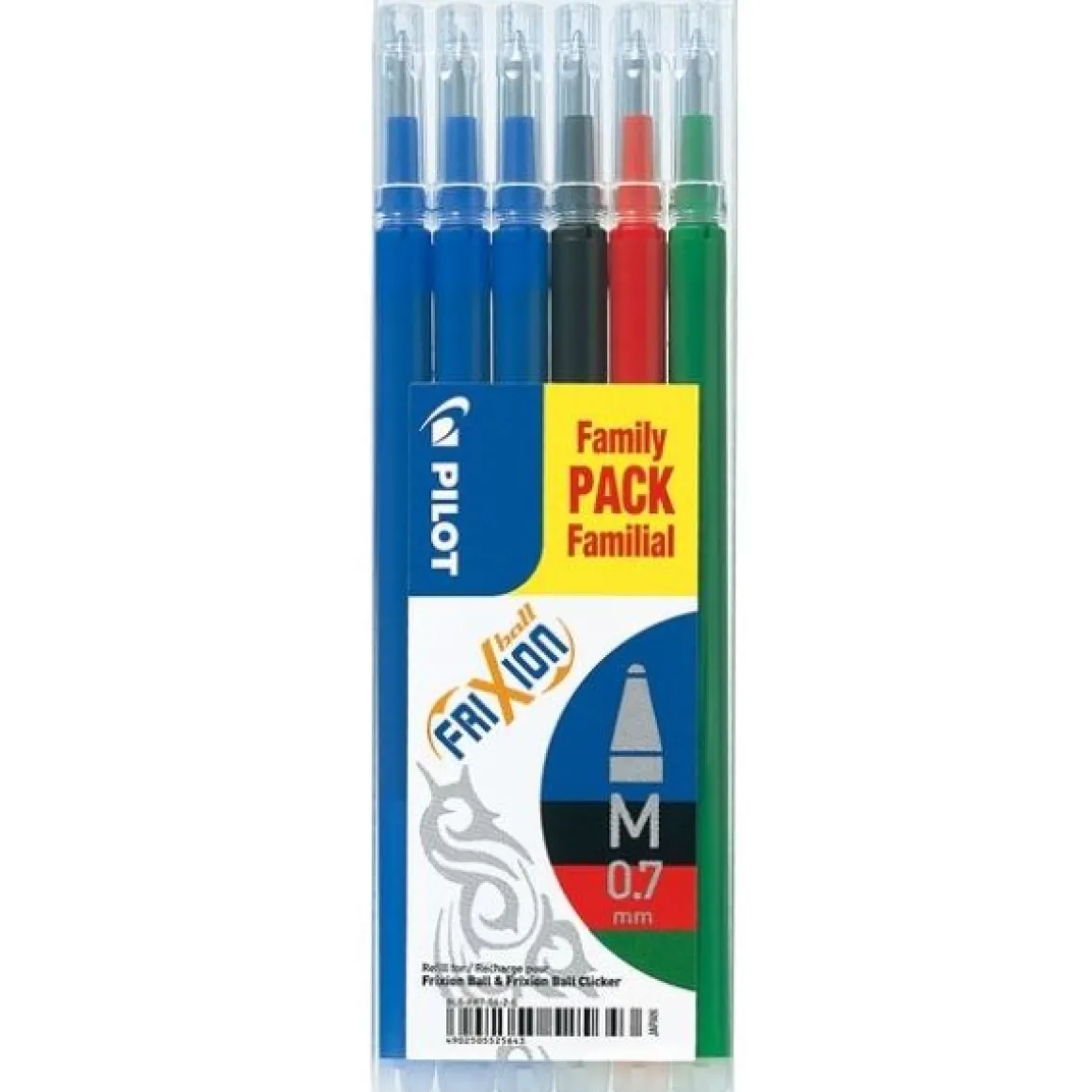 PILOT - SET 6 RICARICHE FRIXION BALL E CLICKER ROSSA/NERA/BLU/VERDE: vendita online PILOT - SET 6 RICARICHE FRIXION BALL E CLICKER ROSSA/NERA/BLU/VERDE in offerta