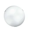 PLAFONIERA BIANCO SATINATO D. 40CM CON GANCIO FILO CROMATO - 3XE27 MAX 60W : vendita online PLAFONIERA BIANCO SATINATO D. 40CM CON GANCIO FILO CROMATO - 3XE27 MAX 60W in offerta