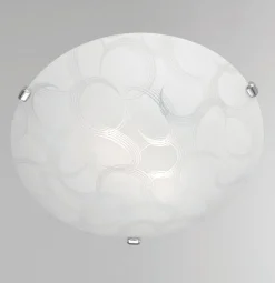 PLAFONIERA CERCHI D. 40CM - 2XE27: vendita online PLAFONIERA CERCHI D. 40CM - 2XE27 in offerta