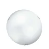 PLAFONIERA D. 50CM BIANCO SATINATO CON GANCIO FILO CROMO - 4XE27 MAX 60W: vendita online PLAFONIERA D. 50CM BIANCO SATINATO CON GANCIO FILO CROMO - 4XE27 MAX 60W in offerta