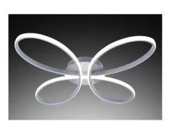 PLAFONIERA FARFALLA A LED SILVER D. 67CM - MAX 38W 3000-6000K 2180lm: vendita online PLAFONIERA FARFALLA A LED SILVER D. 67CM - MAX 38W 3000-6000K 2180lm in offerta