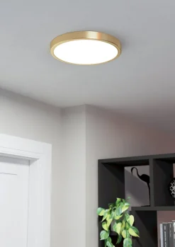 PLAFONIERA LED FUEVA 5 ORO D. 28,5CM - 2400lm 3000K 20,5W: vendita online PLAFONIERA LED FUEVA 5 ORO D. 28,5CM - 2400lm 3000K 20,5W in offerta