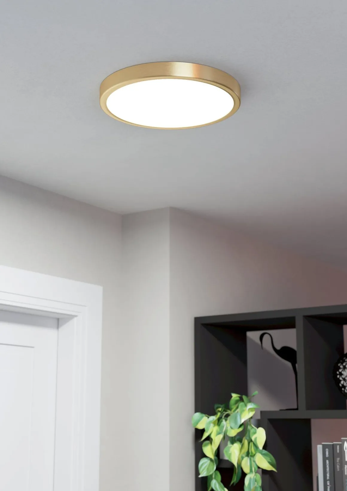 PLAFONIERA LED FUEVA 5 ORO D. 28,5CM - 2400lm 3000K 20,5W: vendita online PLAFONIERA LED FUEVA 5 ORO D. 28,5CM - 2400lm 3000K 20,5W in offerta